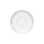 Stalgast 12 Suppen-Untertassen, klein, reinweißes Hotelporzellan, Serie Isabell, Ø 140 mm