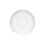 Stalgast 12 Suppen-Untertassen, groß, reinweißes Hotelporzellan, Serie Isabell, Ø 140 mm