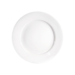 Stalgast 6 flache Teller, reinweißes Hotelporzellan, Serie Isabell, Ø 230 mm