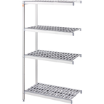 Lagerregal aus Aluminium mit 2 Beinen 859x460x1680 mm (BxTxH)