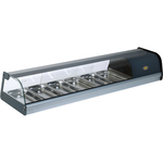 Roller Grill Edelstahl Tapas-Vitrine, 6x GN1/3