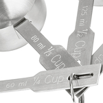 Messlöffelsatz 4-teilig, 0,06 bis 0,25 Liter