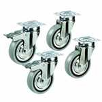 Vaiotec Rollenkit für Arbeitstische & Spültische Easyline