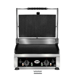 GMG Kontaktgrill KG2745GDT, oben gerillt, unten glatt, Grillfläche: Oben gerillt, unten glatt + getrennt regelbare Grillflächen