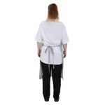 Whites Latzschürze Grau Weiß Metzgerstreifen