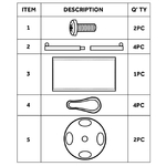 Bolero Abschirmwand schwarz