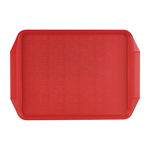 Roltex Serviertablett mit Griffen rot 43,5 x 30,5cm