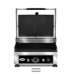 GMG Kontaktgrill KG2745E, gerillt, Grillfläche: Gerillt