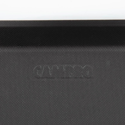 Cambro Treadlite rechteckiges rutschfestes Fiberglas-Tablett schwarz 45,7x35,5cm