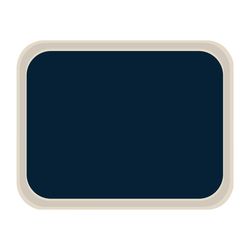 Roltex America Serviertablett blau 47 x 36cm