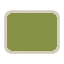 Roltex America Polyester Serviertablett grün 46 x 36cm