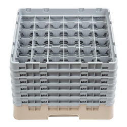 Cambro Gläserspülkorb beige mit 36 Fächern max Glashöhe 29,8cm