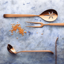 Amefa Buffet Fleisch-Serviergabel, Kupfer, 6 Stück