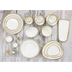 Olympia Kiln Espresso Untertassen Kreideweiß 11,5cm (6 Stück)