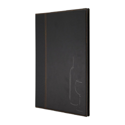 Securit Contemporary Weinkarte schwarz A4