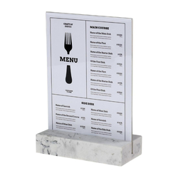 Europel Schilderhalter A5 Polystone weiß