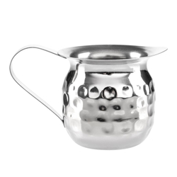 Olympia Mini Gehämmerter Edelstahl Milchkanne 78ml (6 Stück)