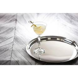 Olympia rundes Serviertablett Edelstahl 30,5cm