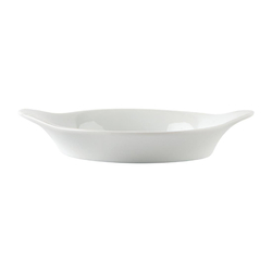 Olympia Whiteware runde Gratinschalen weiß 15,6 x 12,6cm (6 Stück)