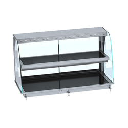 Combisteel Einbauwärmevitrine Keramik Rund - Schwarz 4/1