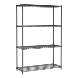 Combisteel Wandbretter 4 Levels 1200 Schwarz Selbstmontage