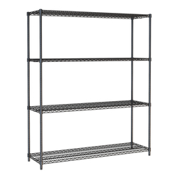 Combisteel Wandbretter 4 Levels 1500 Schwarz Selbstmontage