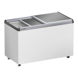 Liebherr EFE 3800 Eiscreme-Gefriertruhe mit Aluminium-Schiebedeckel und Lenkrollen, Deckel: Alu-Schiebedeckel, Ausführung: EFE 3800