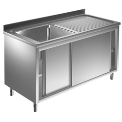 Prismafood Spülschrank 1,0m - 1 Becken  links L40xB40xT25cm STD