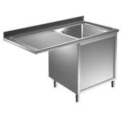 Prismafood Spülmaschinen Spülschrank 1,2m-1 Becken  rechts L50xB50xT30cm STD