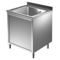 Prismafood Spülschrank 0,8m - 1 Becken  mittig L50xB40xT25cm STD