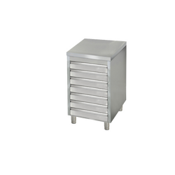 Prismafood  Schubladenschrank 0,5m - mit 7 Schubladen für Pizzateigbällchen STD