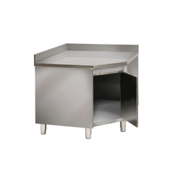 Prismafood Eck - Arbeitsschrank - mit Flügeltür und Aufkantung STD