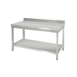 Prismafood Arbeitstisch 1,8m - mit Grundboden und Aufkantung STD