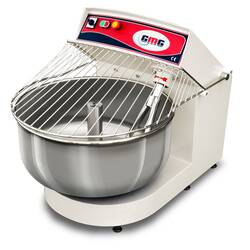GMG Teigmixer 110 Liter / 85 kg Teig, mit Festem Kopf und Fester Wanne, Inhalt: 110 Liter