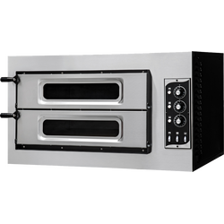 Prismafood Pizzaofen Bistro - 2 Kammern mit Sichtfenster