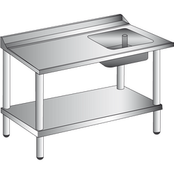 Prismafood Zulauftisch (BxTxH): 120 x 77 x 85 cm