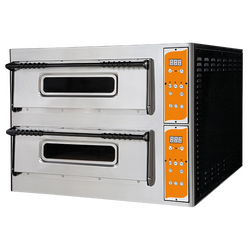 Prismafood Pizzaofen Deluxe Vollschamott digital BREIT - 2 Kammern