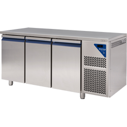 Prismafood Kühltisch 3 Türen Kapazität: 350 lt Temperatur: 0°C/+10°C