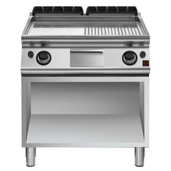 Prismafood Gas-Bratplatte gerillt/glatt