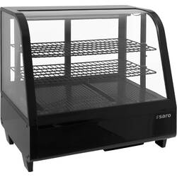 SARO Kühlvitrine, 100 Liter KATRIN schwarz, Farbe: Schwarz
