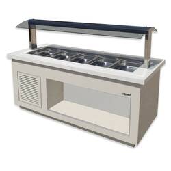 SARO Salatbar Premium Line SB-K200 weiss, für 5x 1/1 GN