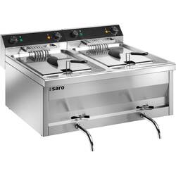 SARO Fritteuse Tisch GASTROLINE 12+12V