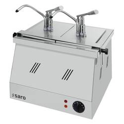 SARO Bainmarie 2X1/4 GN 200 mit Dispenser BM-0214