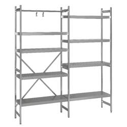 SARO Grundregal 1000 x 600 x 1800mm 4 glatte Böden