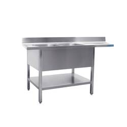 SARO Spülcenter 2 Becken, links - B 1800 x T 700