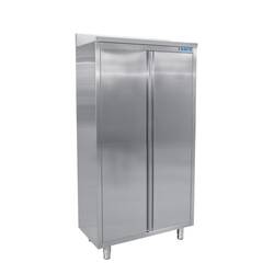 SARO Edelstahlhochschrank schräges Dach 600mm