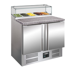 SARO Pizzatisch mit Glasaufsatz PS 200 G