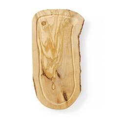 Hendi Schneidebrett aus Olivenholz, mit Rille 400x250 mm, Durchmesser: 400x250 mm