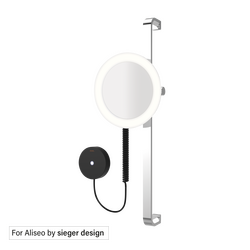 Aliseo LED Moon Dance Kosmetikspiegel an Wandstange, Ausführung: Direktanschluss, Variante: Wandstange