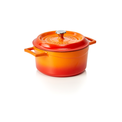 WAS Germany Cocotte Gusseisen orange